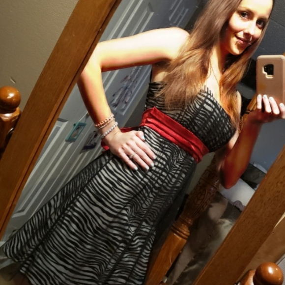 Taboo Zebra Print Cocktail Dress! - Picture 3 of 7